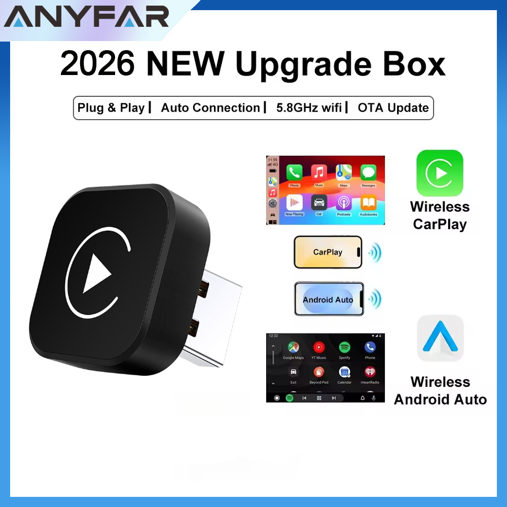 Phone Accessories For Android - 2026 Kabelloser CarPlay-Adapter 2-in-1 Kabelgebunden zu