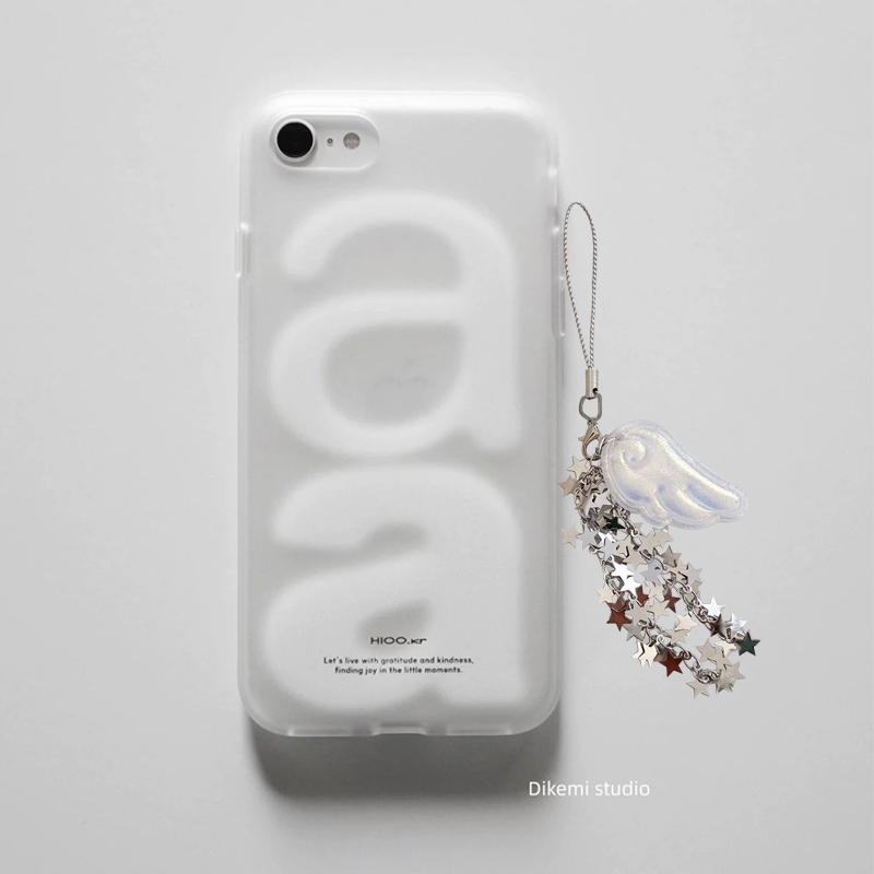 Y2K Phone Accessories - Koreanische Ins Vielseitige Einfache Buchstaben-Stern-Flügel Handyhülle