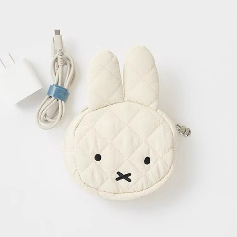 Airtag Holder Case - Miffy Kawaii Große Kapazität Tragbare Kosmetik-Geldbörse