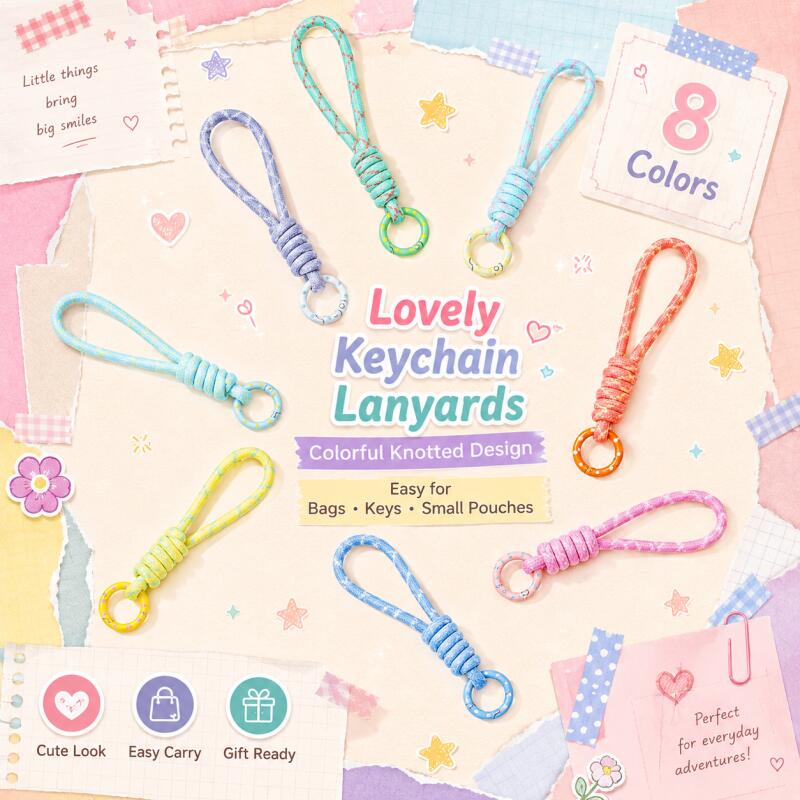 Phone Accessories For Android - 2~5 Stück Bunte Geflochtene Schlüsselanhänger Handyband
