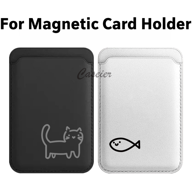 Phone Accessories For Android - Magnetische Leder-Brieftasche mit Katzenmuster für iPhone