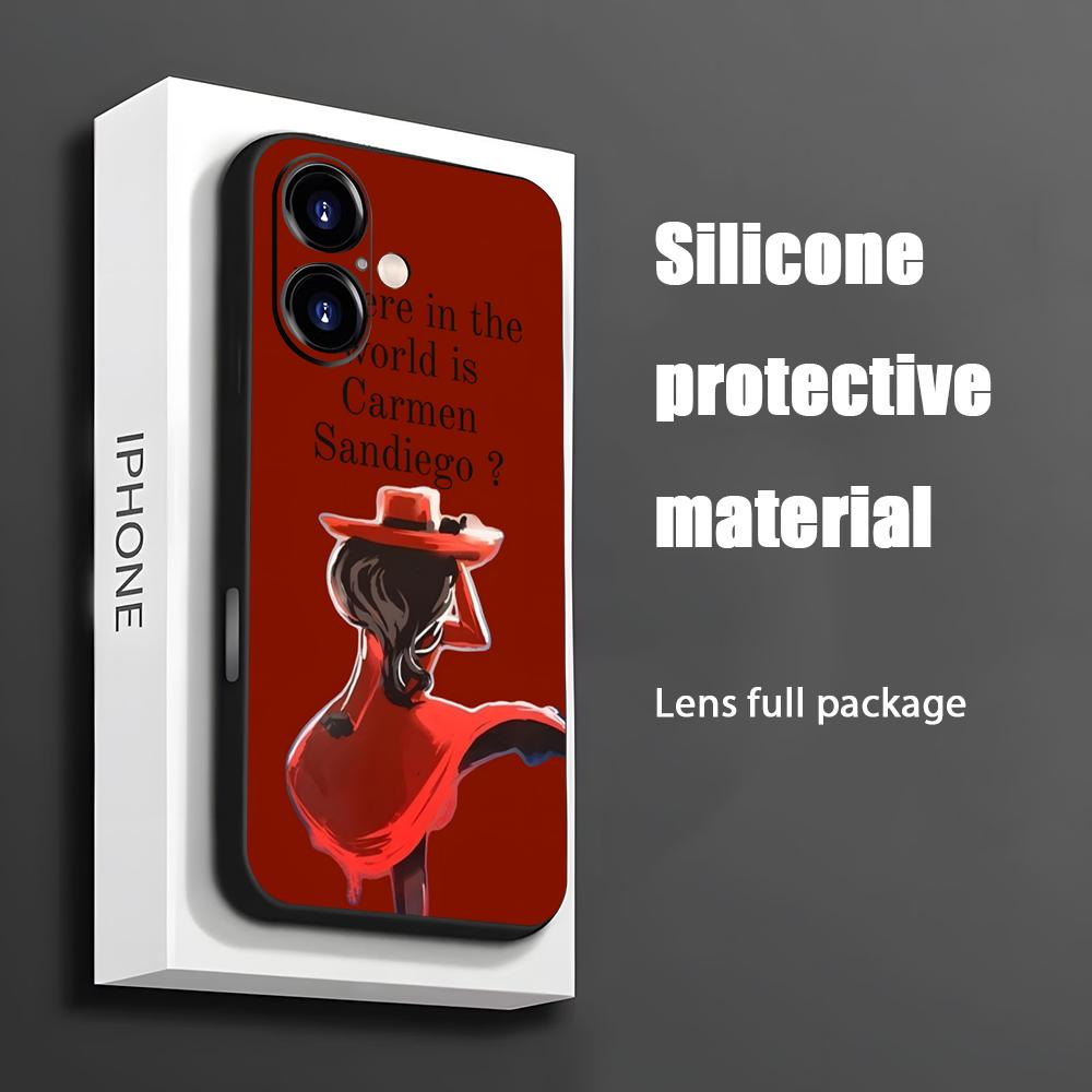 Phone Accessories Kiosk - Heiße Carmen Sandiego Cartoon Handyhülle für