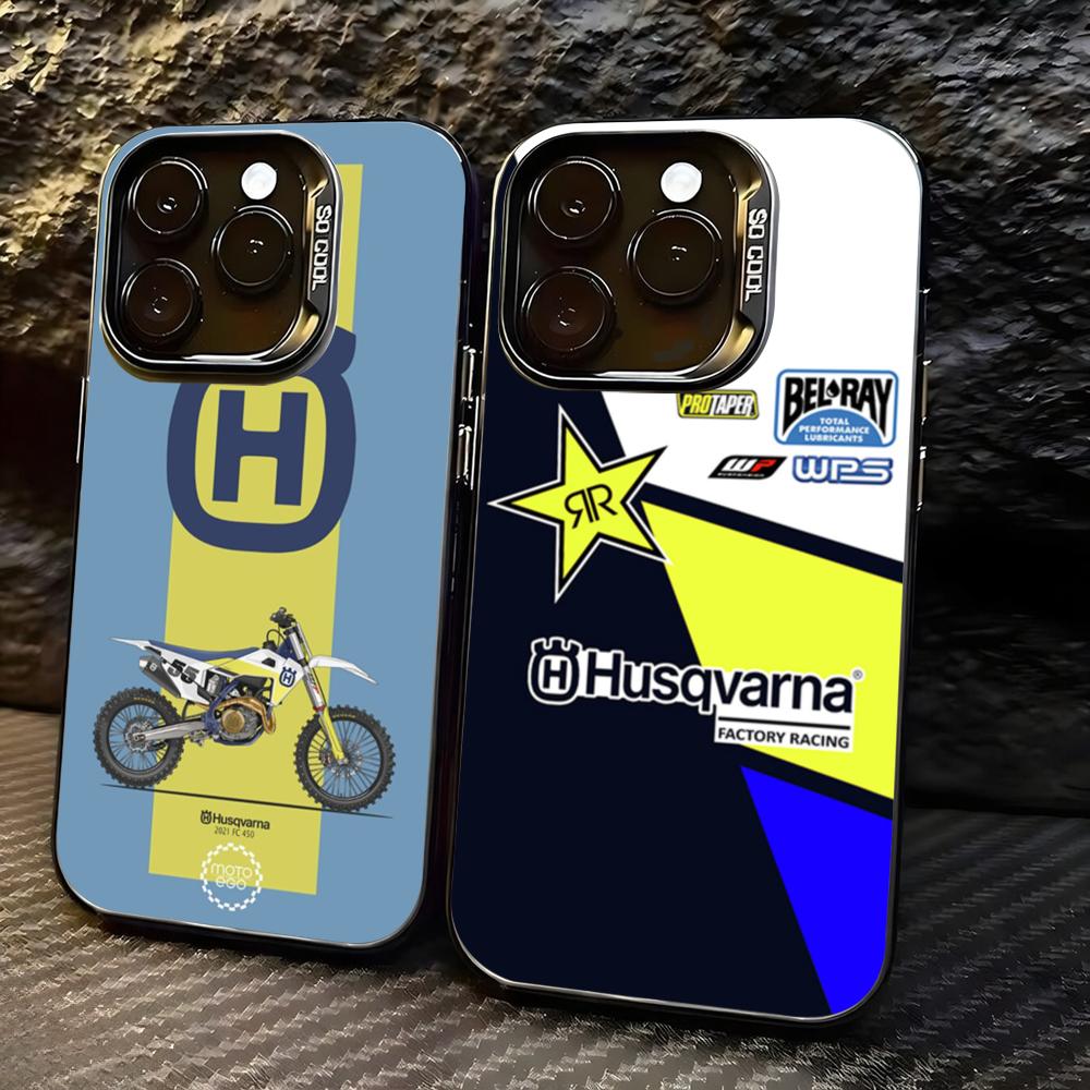 Phone Accessories Kiosk - Motorrad H-Husqvarnaes-S Handyhülle für lMDColor Silberne