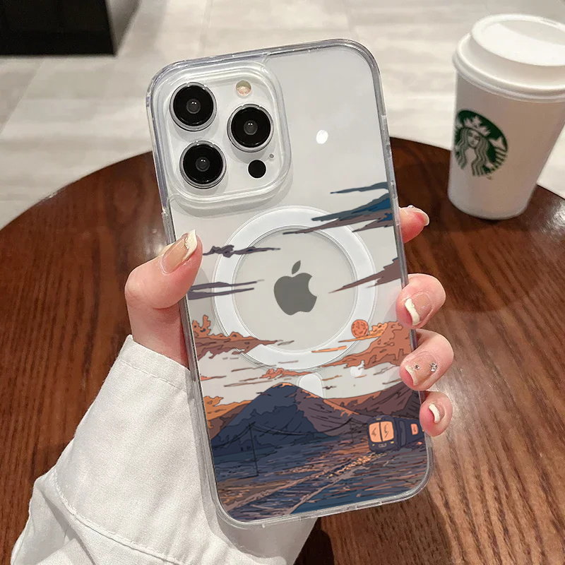 Phone Accessories Kiosk - Sonnenuntergang-Muster Modische Handyhülle für iPhone 17