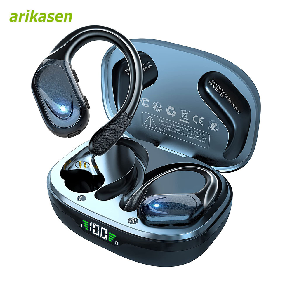 Phone Accessories Amazon - Kabellose Ohrhörer, Sport-Bluetooth 5.3-Kopfhörer mit Mikrofon