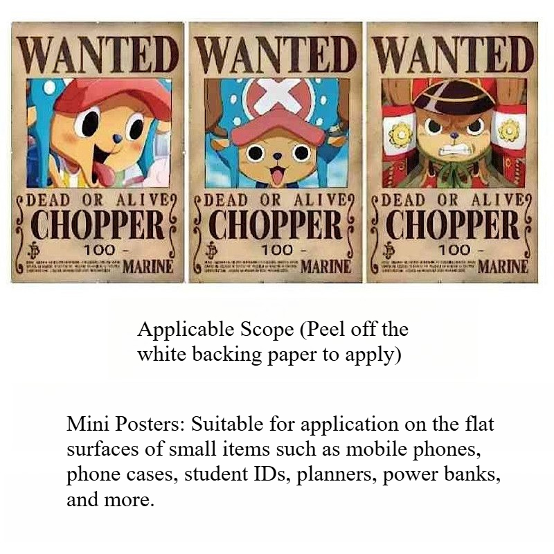 Phone Accessories Poster - Bandai One Piece Wanted Poster 3D