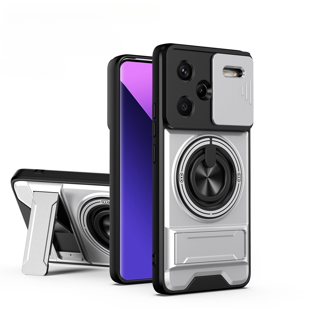Phone Accessories Popsocket - Objektiv-Slide-Kamera-Telefonhülle für Xiaomi Redmi Note 14