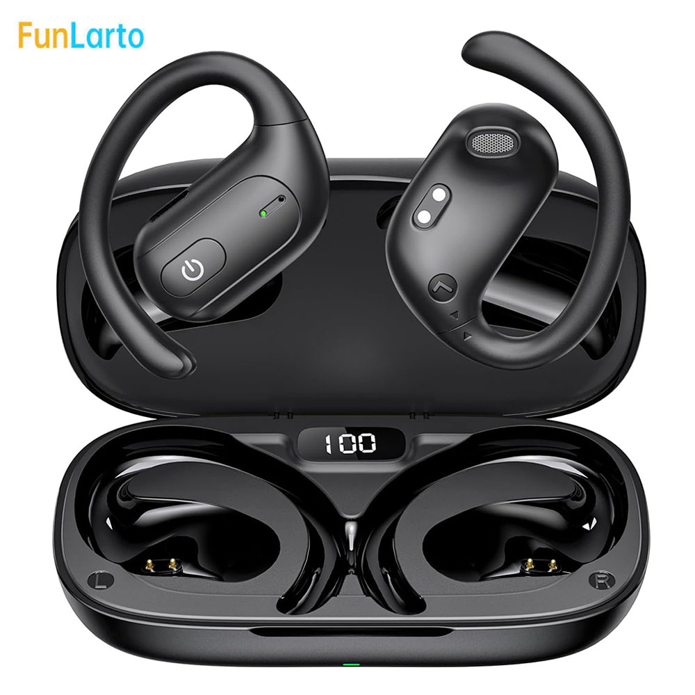 Phone Accessories Amazon - Kabellose Open-Ear-Laufkopfhörer, Bluetooth-Kopfhörer für Läufer, ultrakomfort,