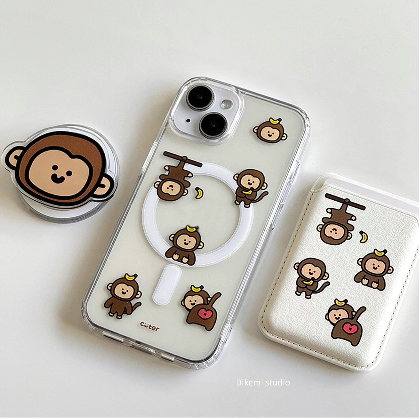 Braune Bananen-Baby-Affen Y2K  – Y2K Phone Accessories Bewertung und Preis