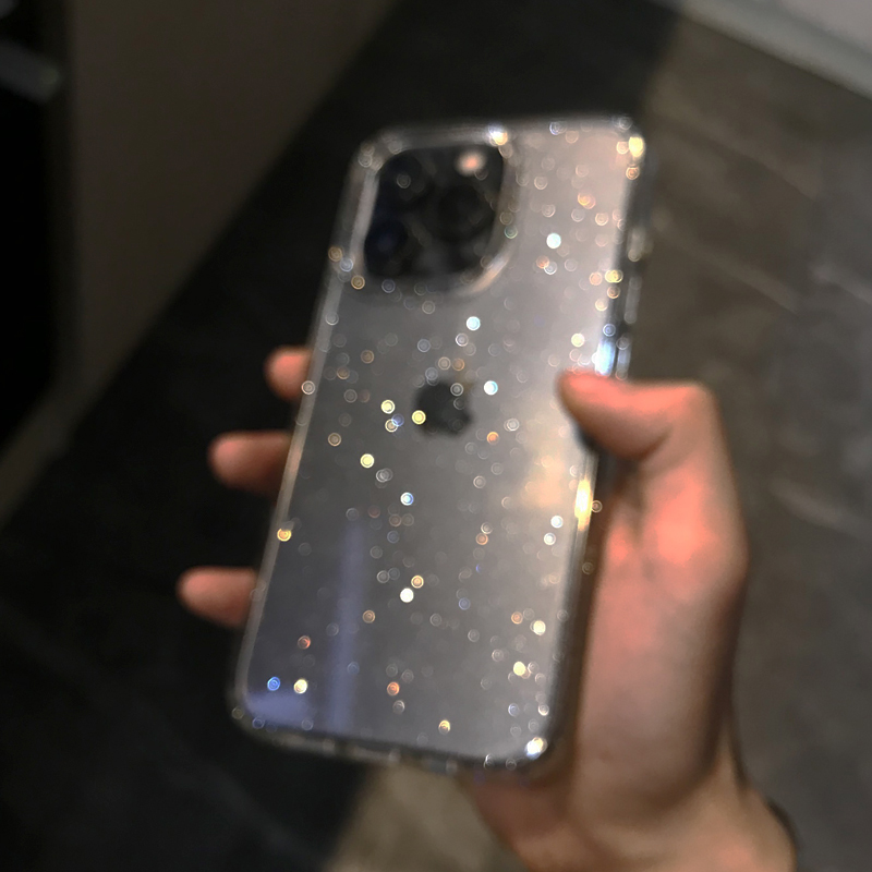 Transparente, einfache Glitzer – Y2K Phone Accessories Bewertung und Preis