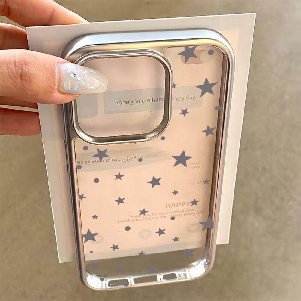 Y2K Stars Fashion Clear Cases  – Y2K Phone Accessories Bewertung und Preis