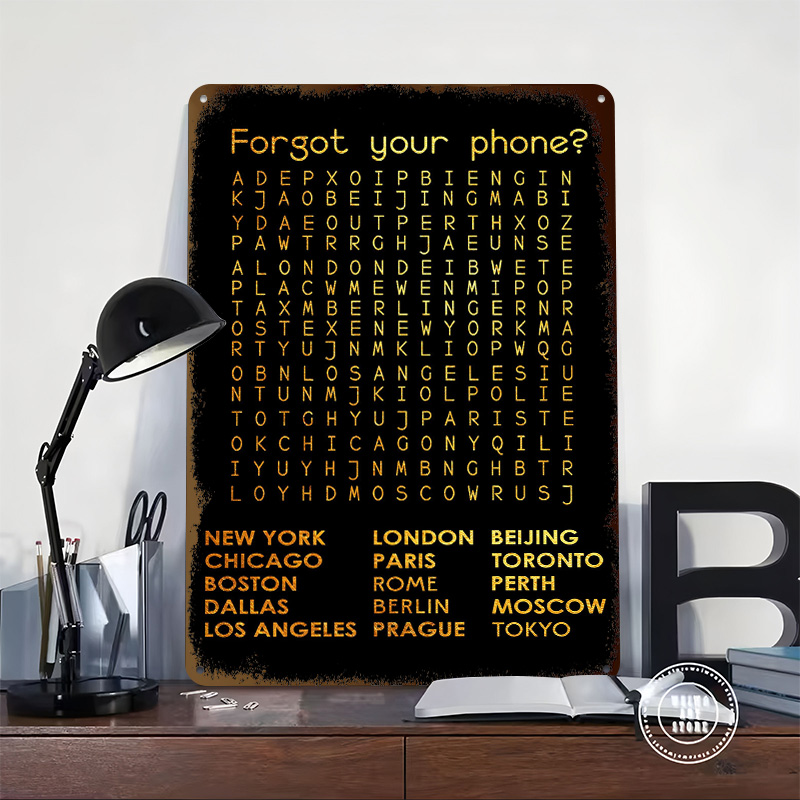 „Forgot Your Phone“-Blechposte – Phone Accessories Poster Bewertung und Preis