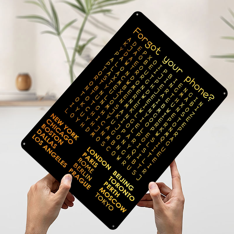 „Forgot Your Phone“-Blechposte – Phone Accessories Poster Bewertung und Preis