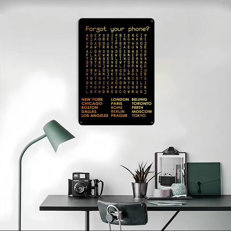„Forgot Your Phone“-Blechposte – Phone Accessories Poster Bewertung und Preis