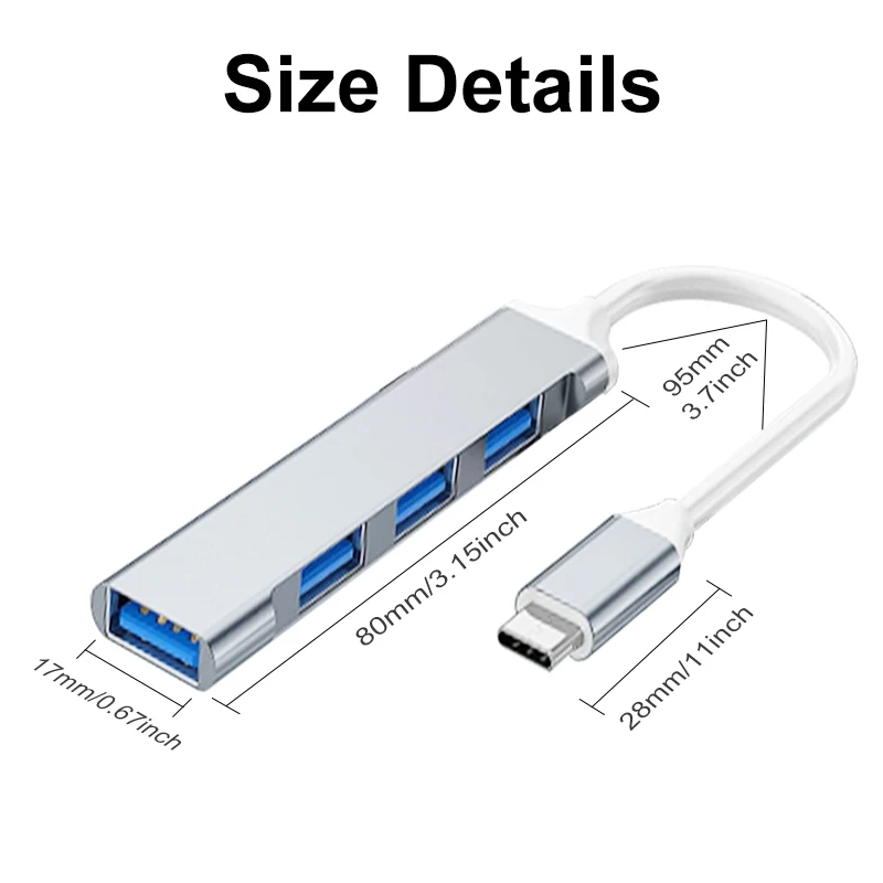 4-in-1 USB 3.0 Hub OTG Splitte – Phone Accessories Distributor Bewertung und Preis