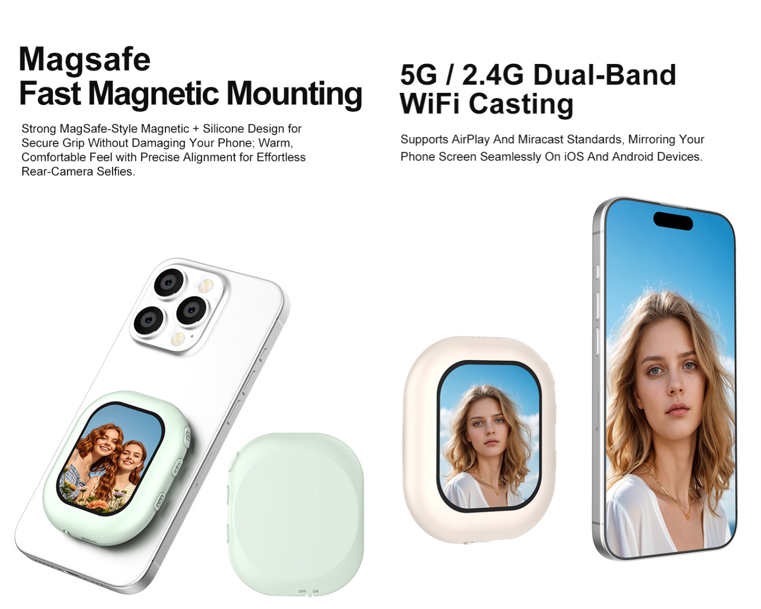 Kabelloser Mini-Magnet-Selfie- – Phone Accessories For Android Bewertung und Preis