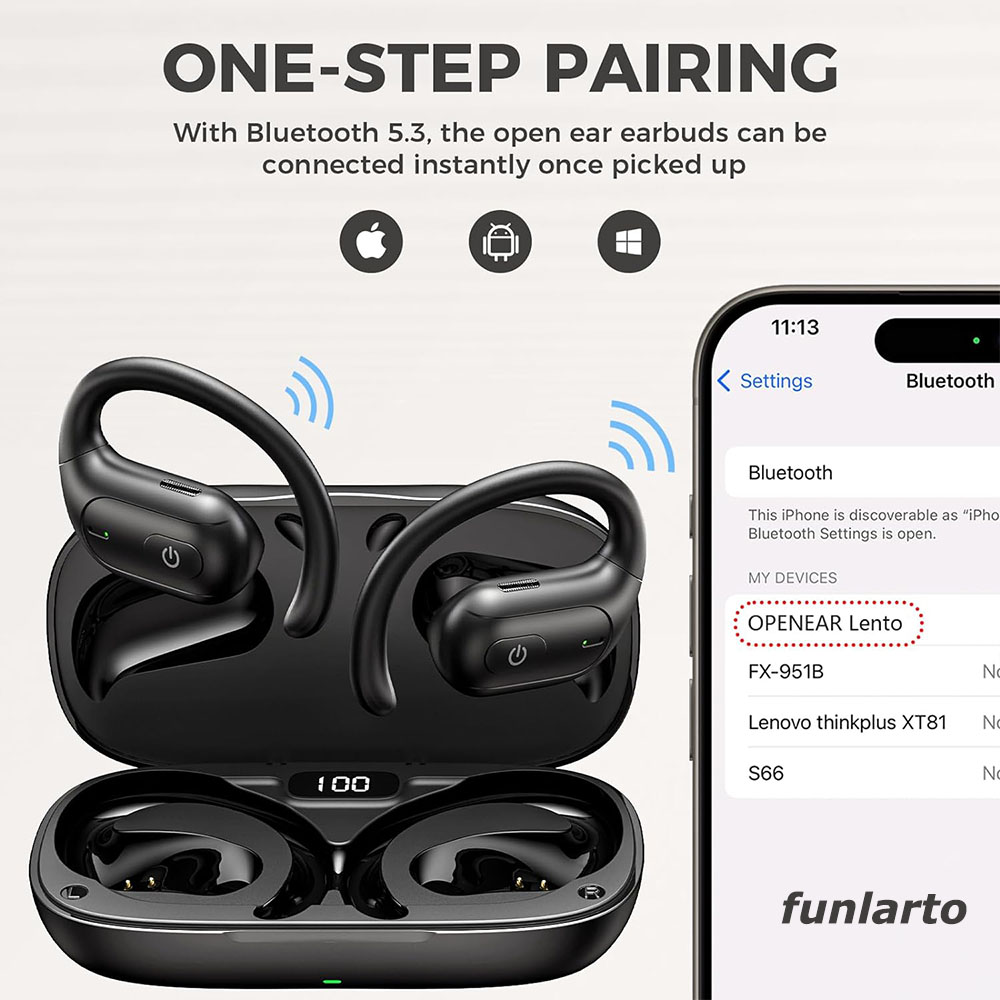 Kabellose Open-Ear-Laufkopfhör – Phone Accessories Amazon Bewertung und Preis